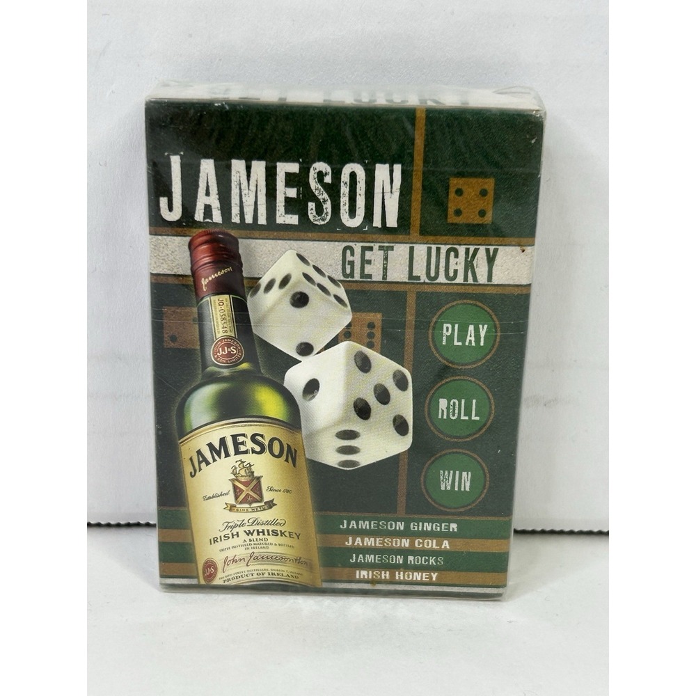 Jameson Irish Whiskey‎ Poker Playing Cards Get Lucky Sealed Deck New 2008